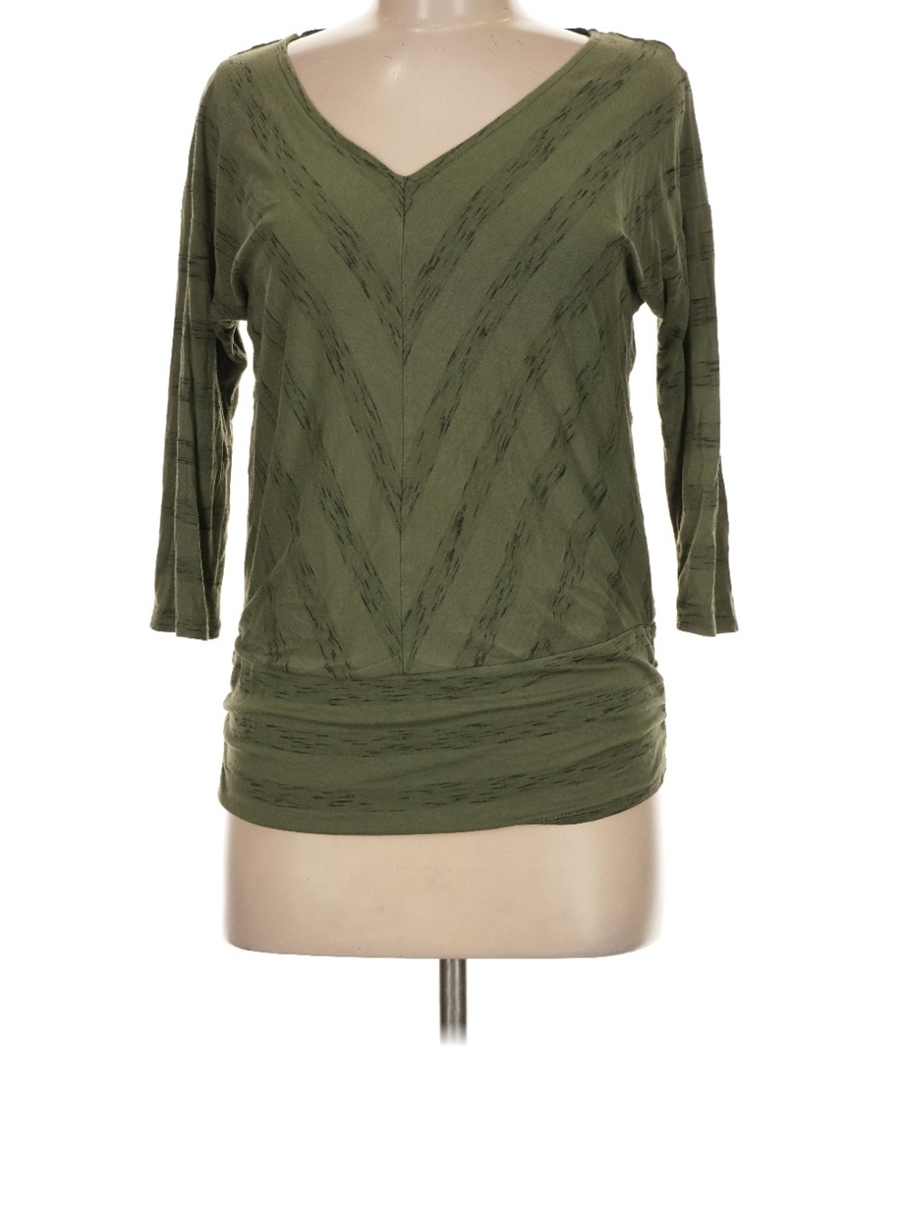 Knox Rose Olive V-Neck Long Sleeve Top